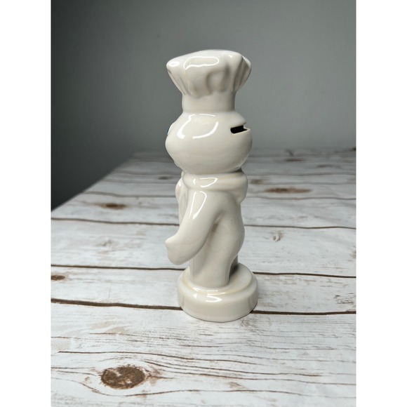 Pillsbury Other - Pillsbury Doughboy Ceramic Coin Bank White Vintage Poppin Fresh Mascot 8in